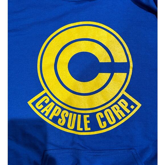 DRAGONBALLZ "Capsule Corp" Hoodie New Anime Unisex Kangaroo Pocket Pullover Sz M - Picture 3 of 6
